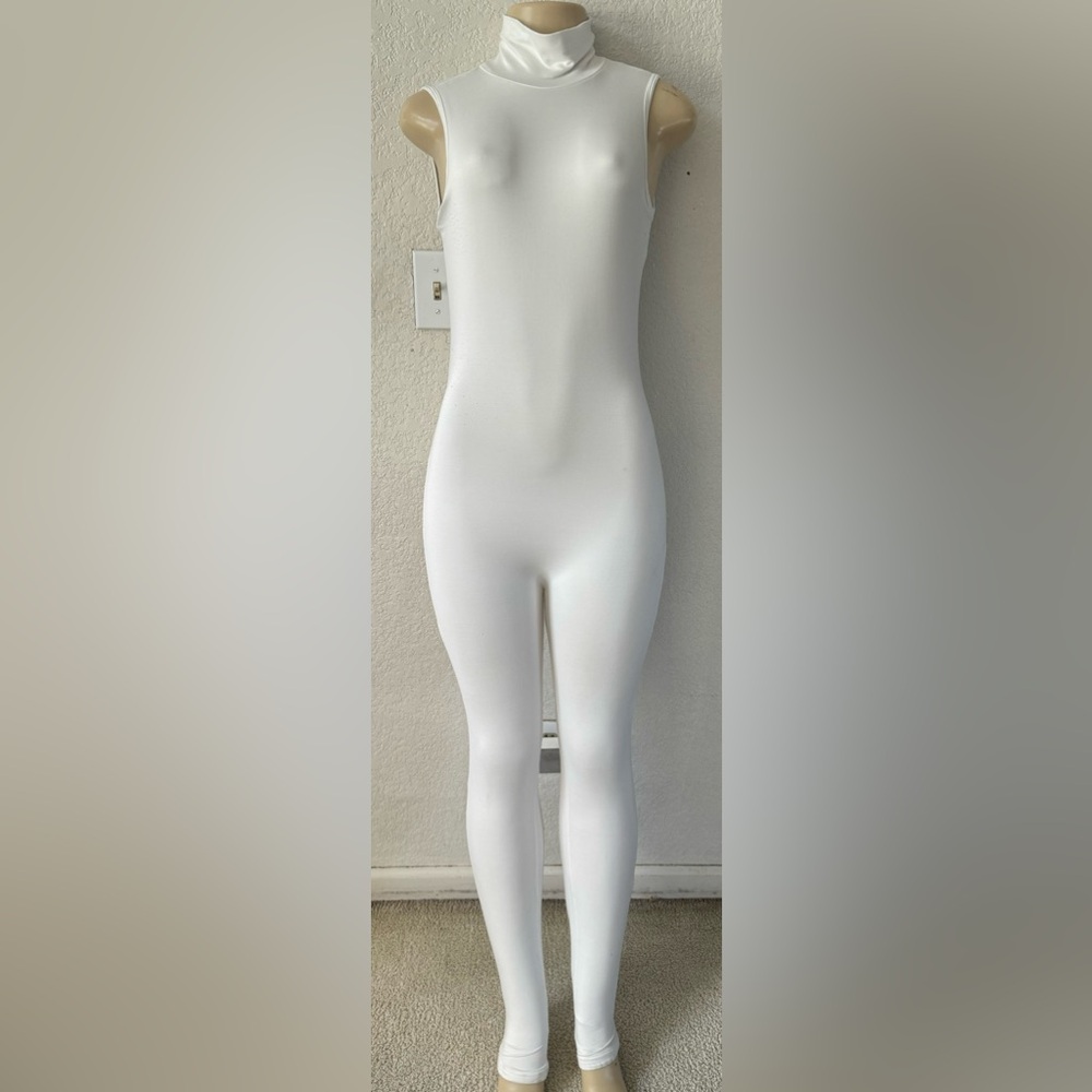 White Bumpsuit jumpsuit/romper casual basic night out